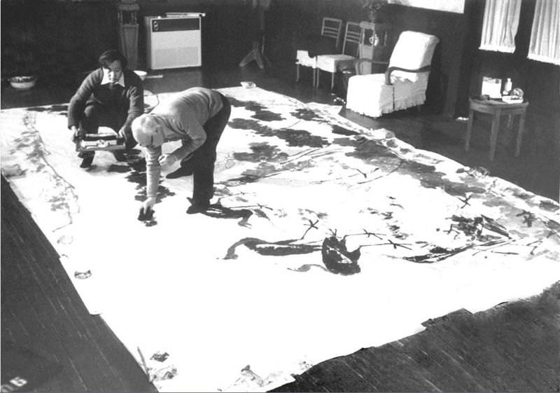 1981年，84歲高齡的李苦禪以平生的魄力，創(chuàng)作了中國(guó)寫意花鳥畫史上的作品《盛夏圖》，此幅巨作由四幅丈二大宣紙拼接而成。